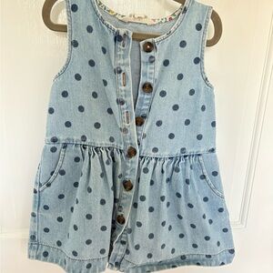 Mini Boden Light Blue Denim Dress